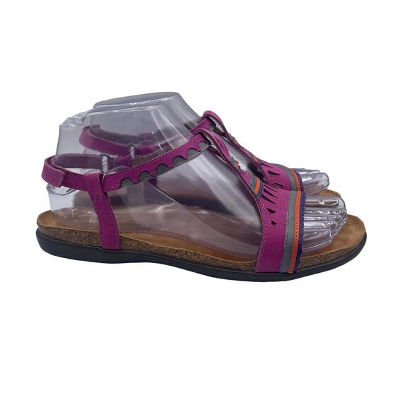 NAOT Odelia Sandals Ankle Strap Pink Casual Festival Womens 37 6 6.5 - Picture 3 of 8